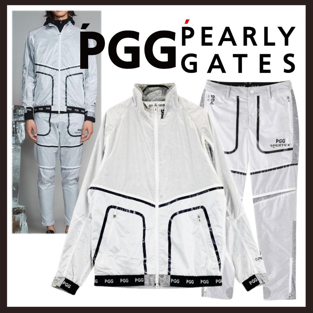 ○★新品 未使用 PGG パーリーゲイツ パーテックス セットアップ グレーXL