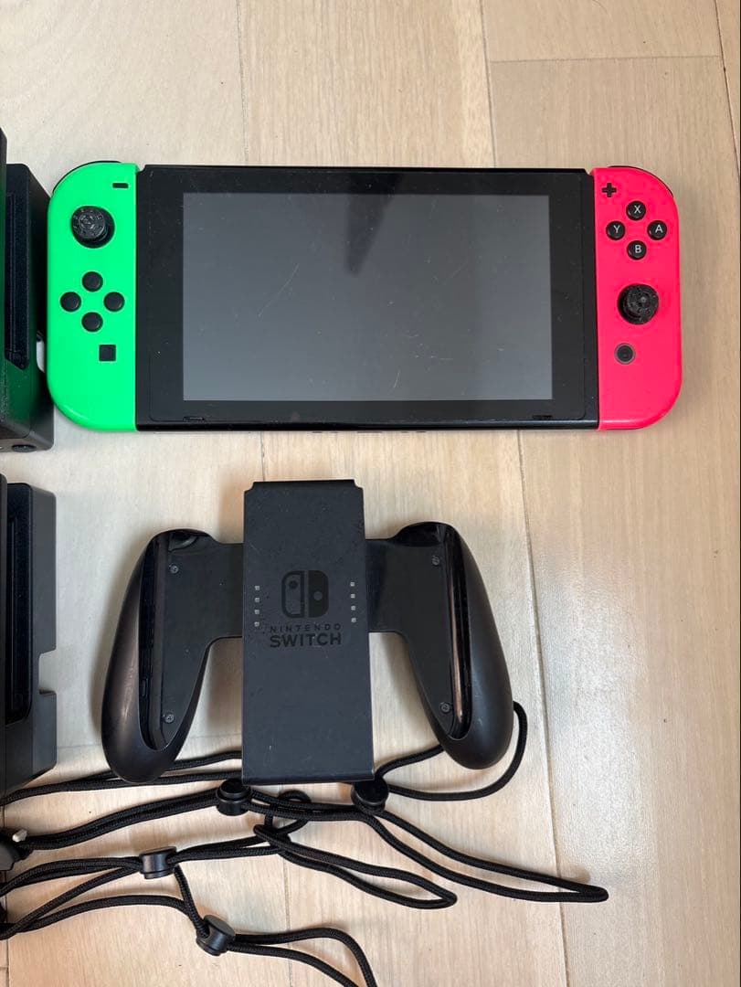 Nintendo Switch グリーン/ピンク 本体ジャンク品