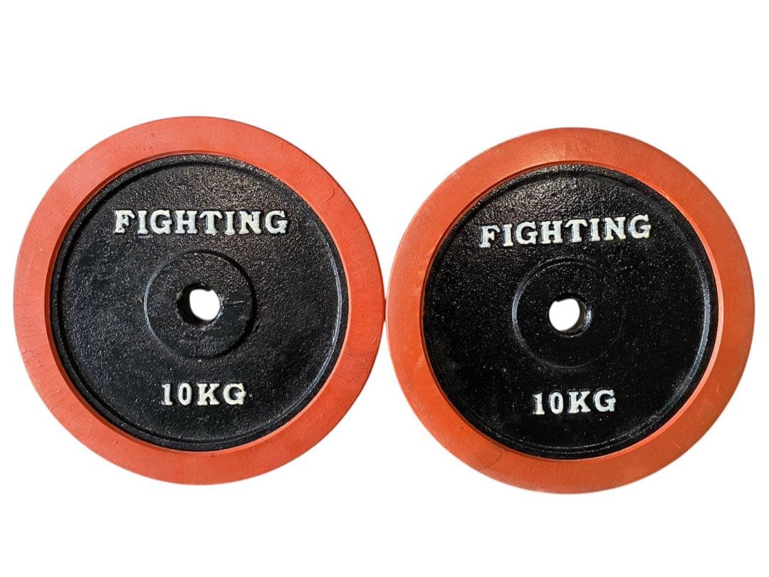 ★FIGHTING ROAD ラバーダンベルプレート 2枚セット合計20Kg