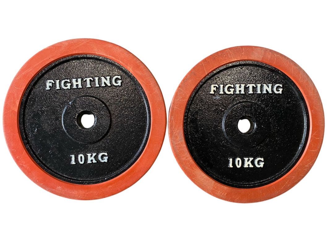 ★FIGHTING ROAD ラバーダンベルプレート 2枚セット合計20Kg