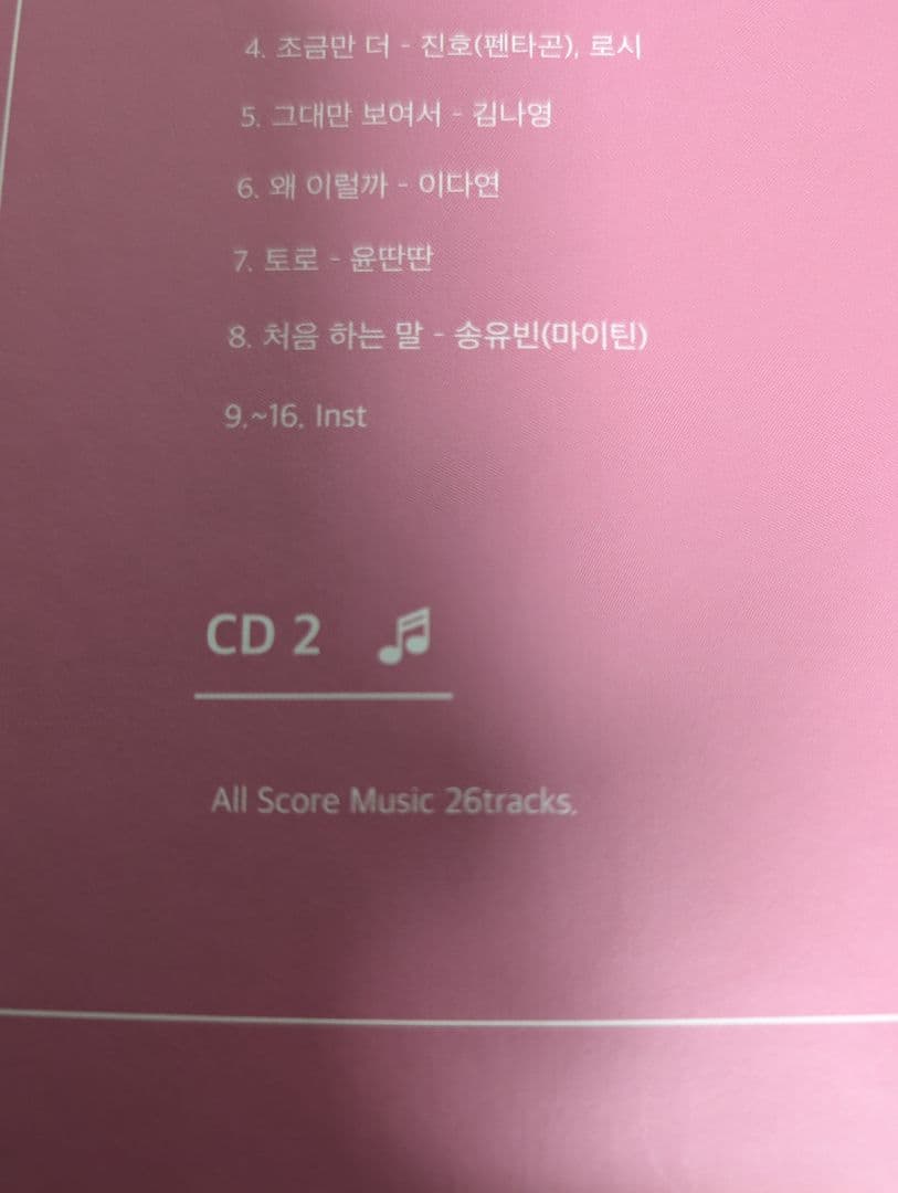 韓国ドラマ　キム秘書はいったいなぜ　韓国盤OST パク・ソジュン/パク・ミニョン