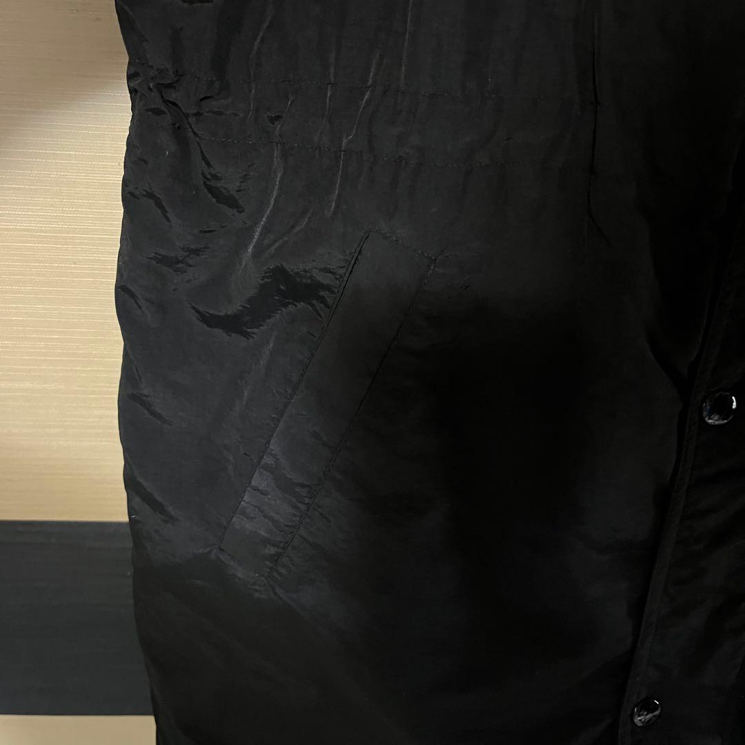 《SUPREME》美品 正規品 スリーブロゴ ベンチコート M 黒 ビックサイズ