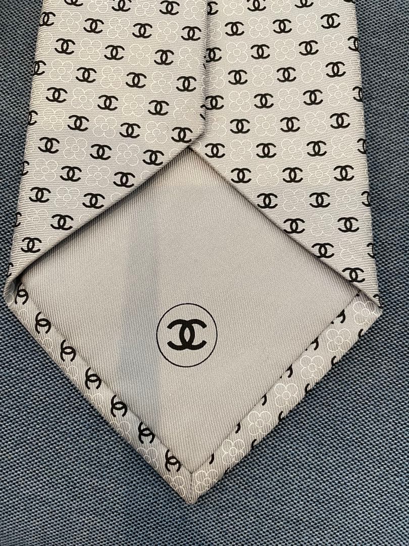CHANEL ネクタイ グレー　正規品