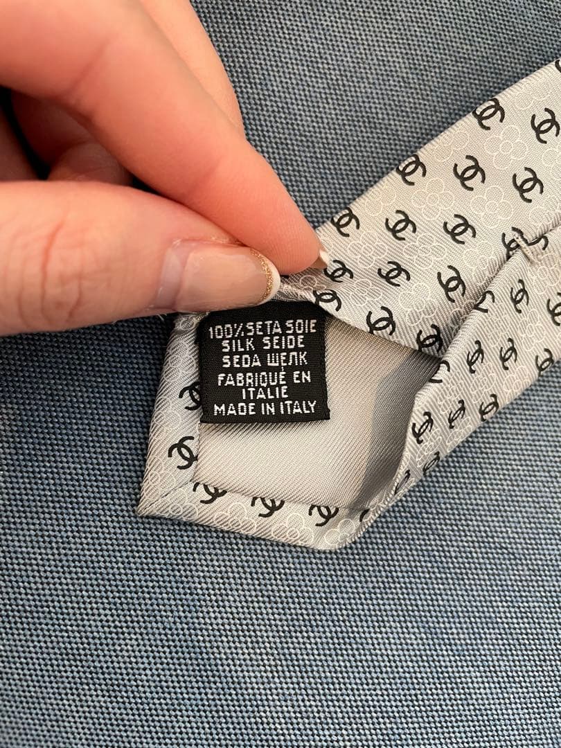 CHANEL ネクタイ グレー　正規品