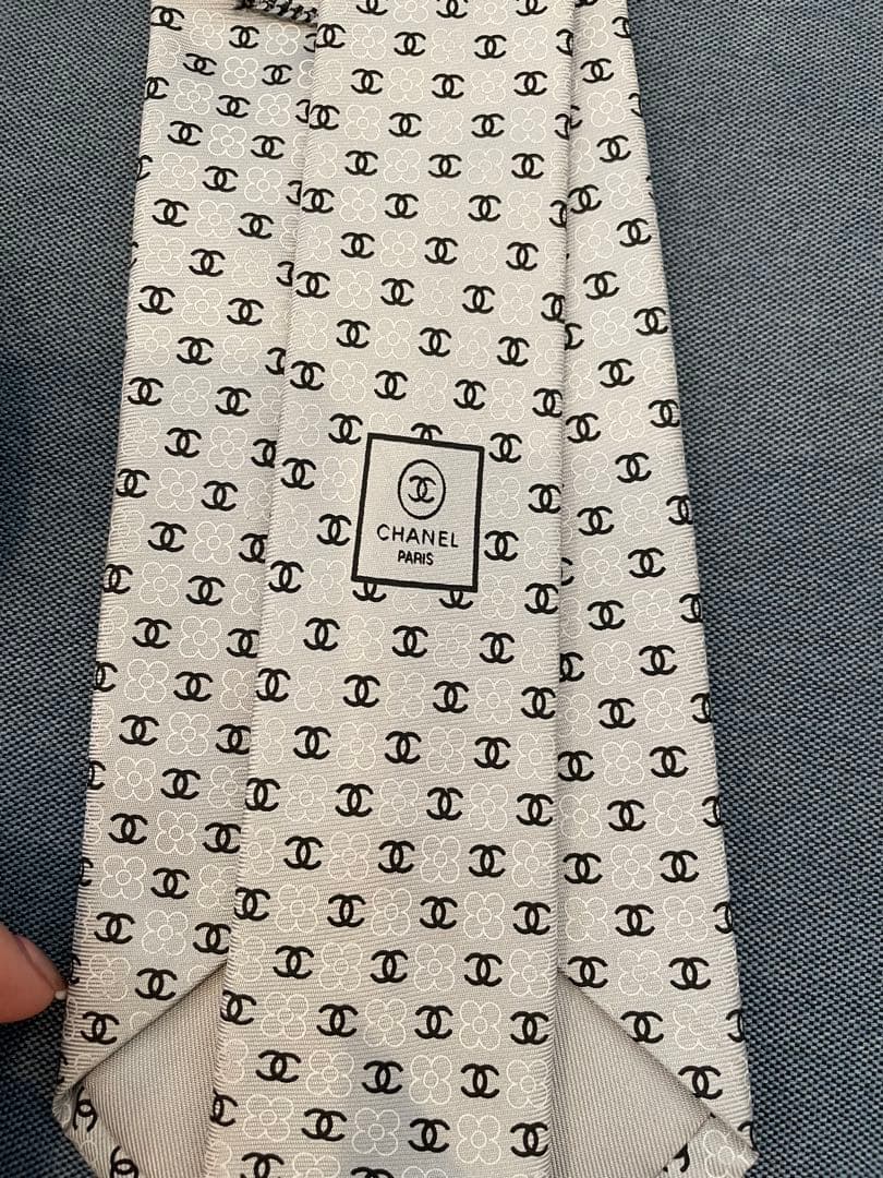CHANEL ネクタイ グレー　正規品