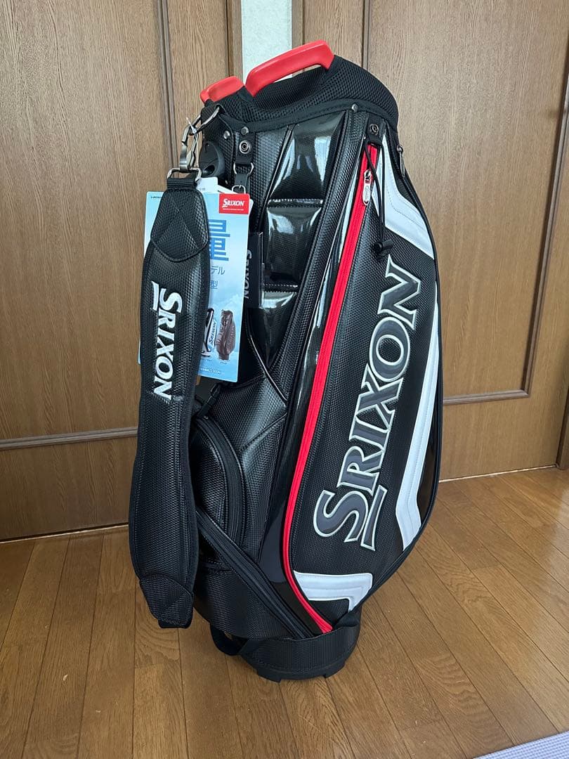 Srixon キャディバッグ ブラック/ホワイト/レッド