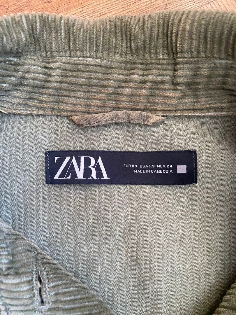 ZARA コーデュロイジャケット