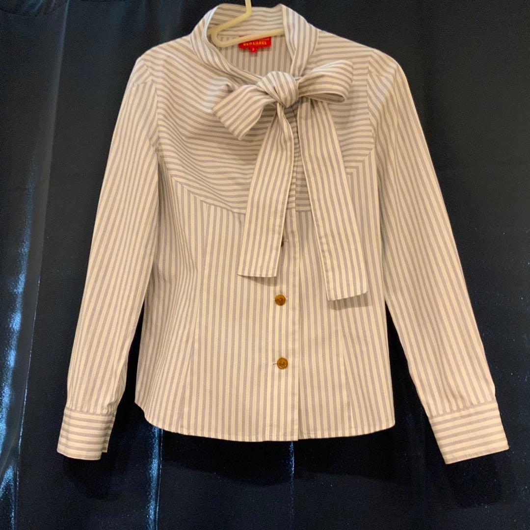 Vivienne Westwood ストライプ リボン付きシャツ 2