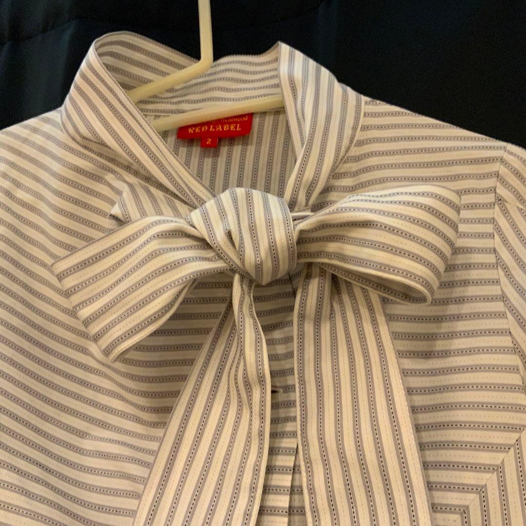 Vivienne Westwood ストライプ リボン付きシャツ 2