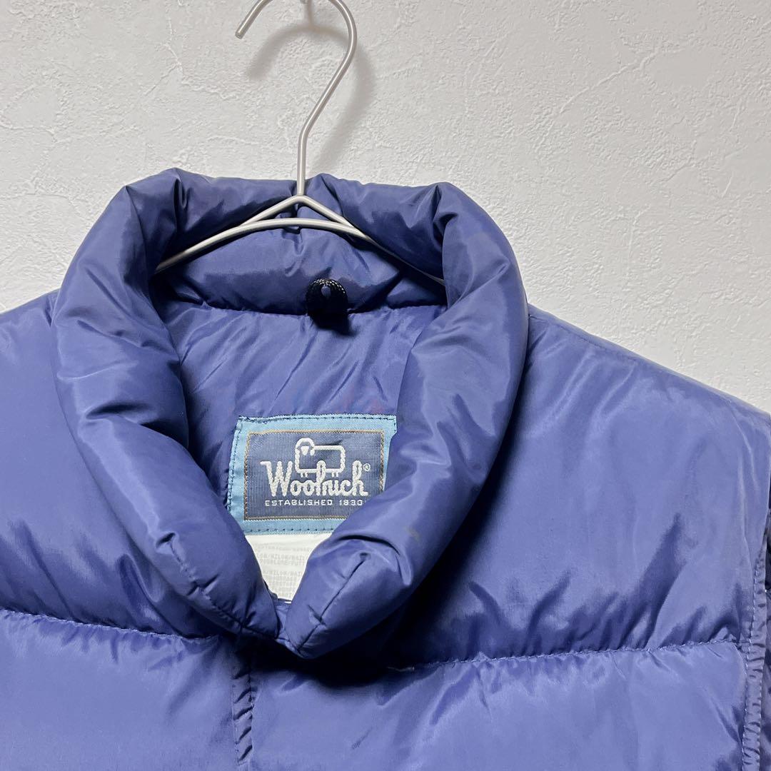 Woolrich ウールリッチ ネイビー S ダウンベスト 80s USA