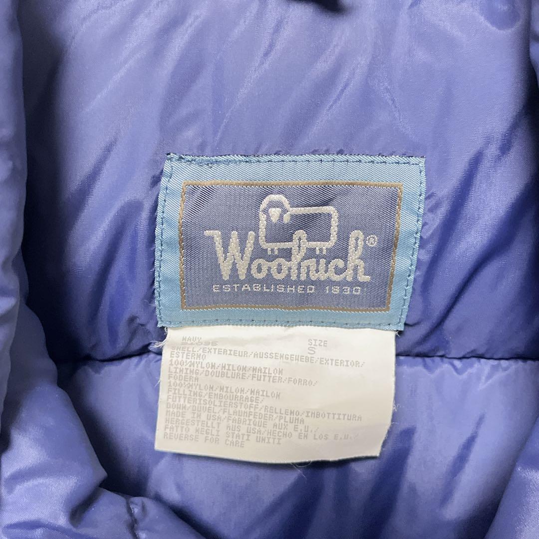 Woolrich ウールリッチ ネイビー S ダウンベスト 80s USA