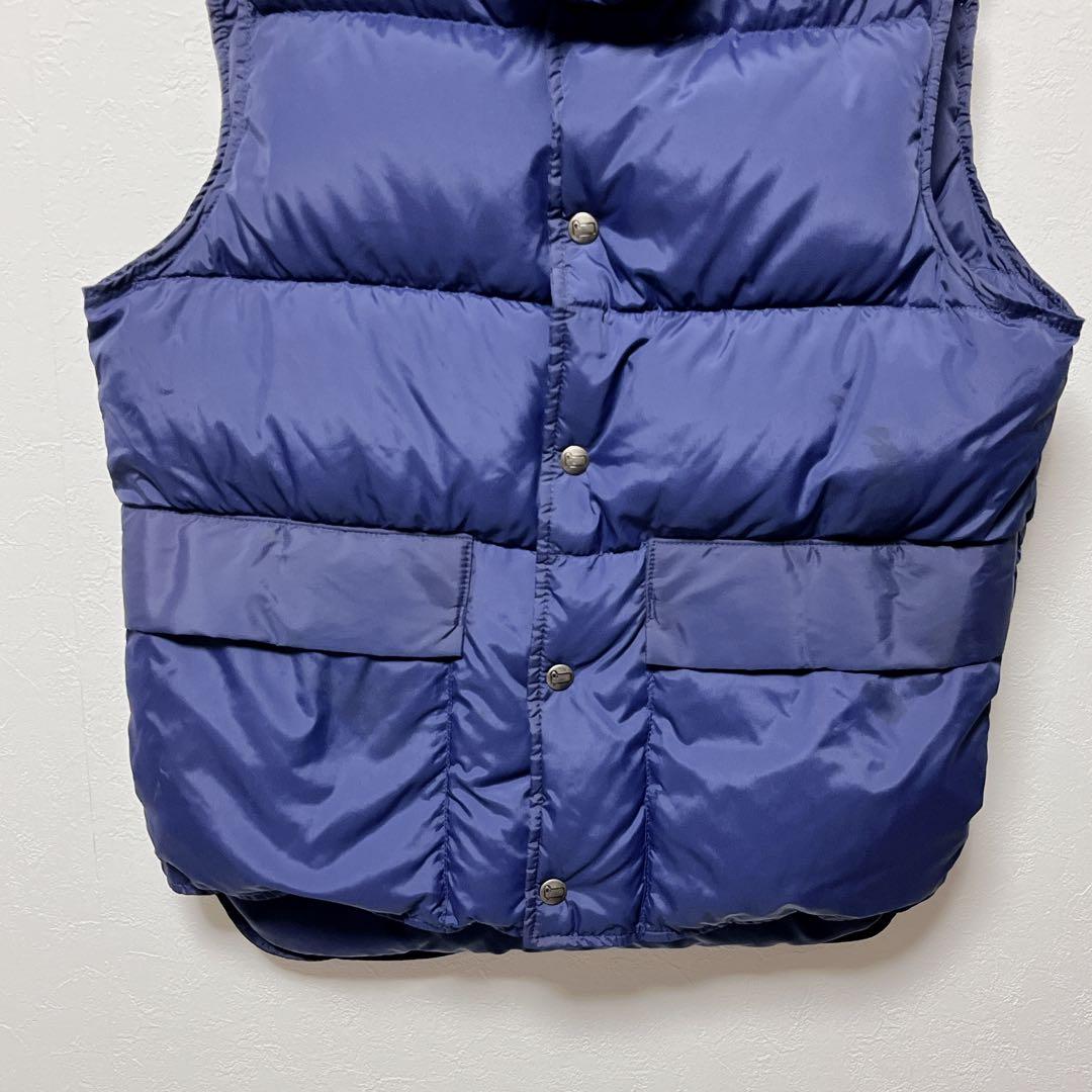 Woolrich ウールリッチ ネイビー S ダウンベスト 80s USA