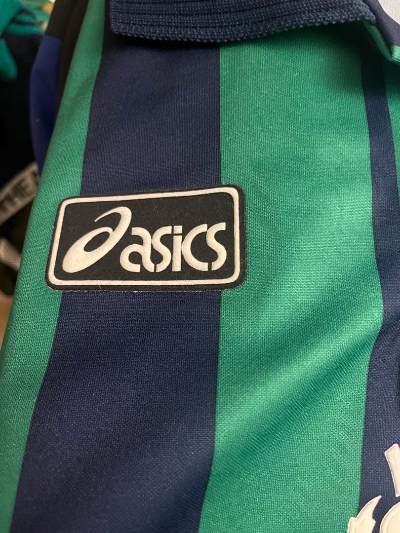 Leeds United AFC ストライプシャツ Asics 美品