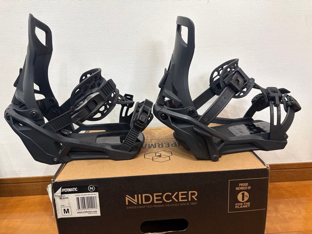 Nidecker Supermatic ビンディング Mサイズ ブラック