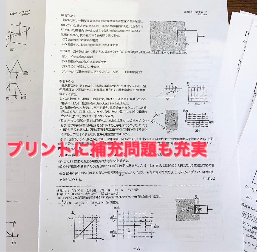 [最新版] 2022 河合塾　物理Ｔ　瀧澤先生作成プリント