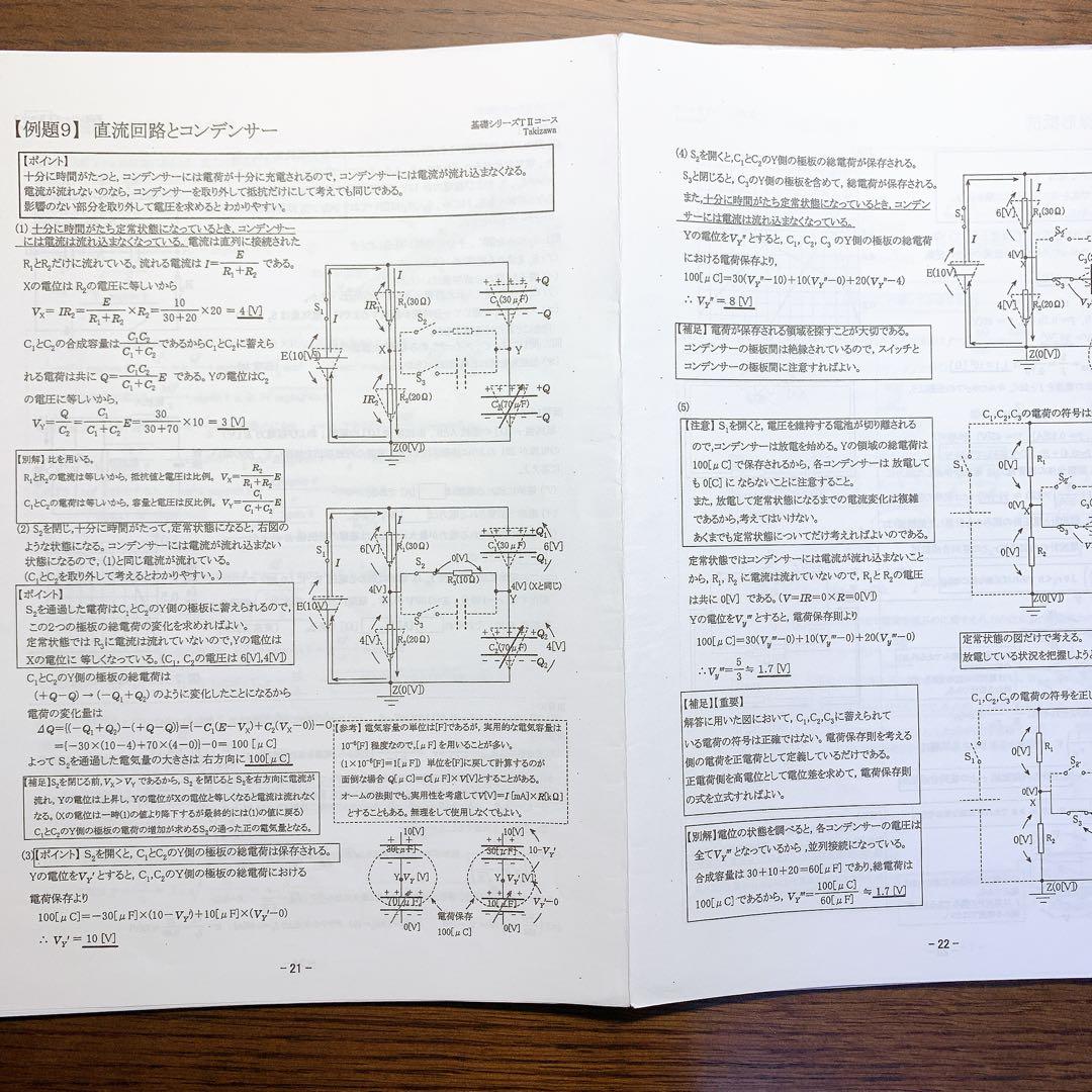 [最新版] 2022 河合塾　物理Ｔ　瀧澤先生作成プリント