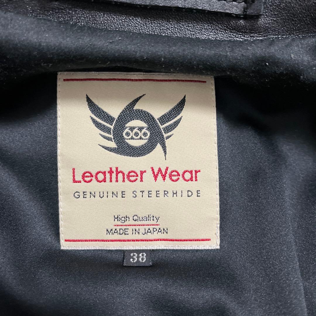 美品　666Leather Weare LJM-23TF ブラック
