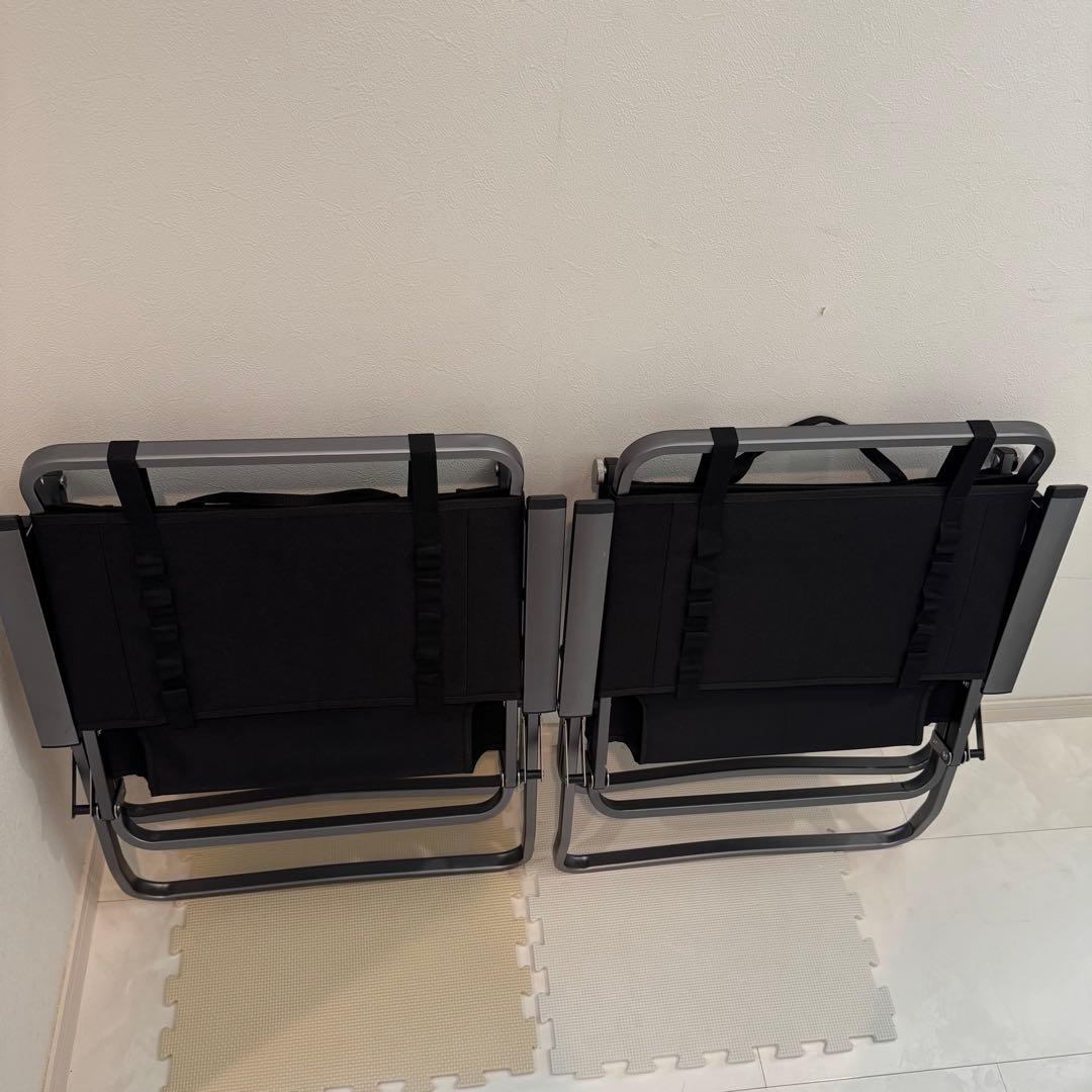 ゼインアーツ　LADE CHAIR チェアー　ブラック　2脚セット