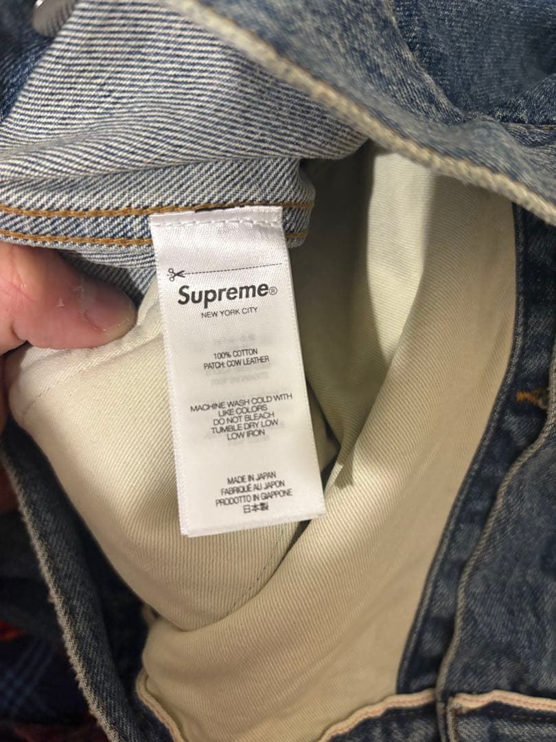 Supreme デニムジャケット M フェード加工 インディゴ