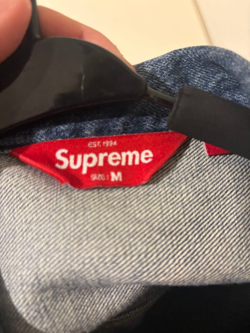 Supreme デニムジャケット M フェード加工 インディゴ