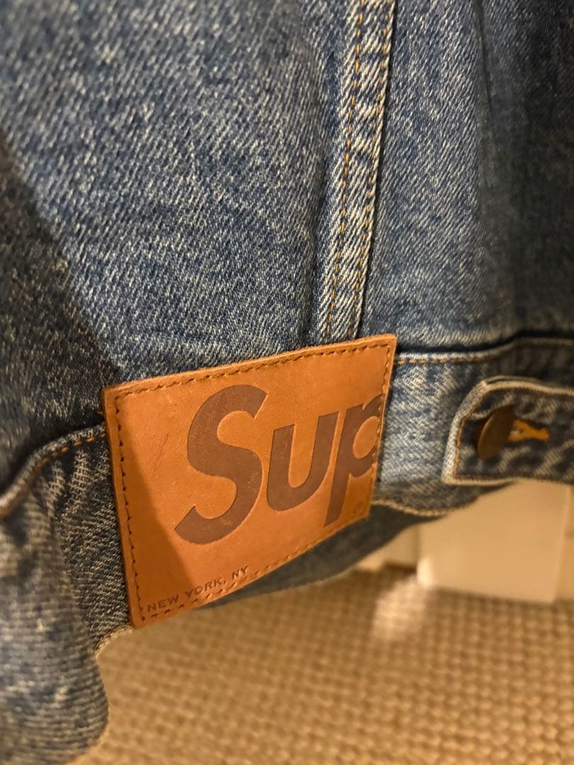 Supreme デニムジャケット M フェード加工 インディゴ