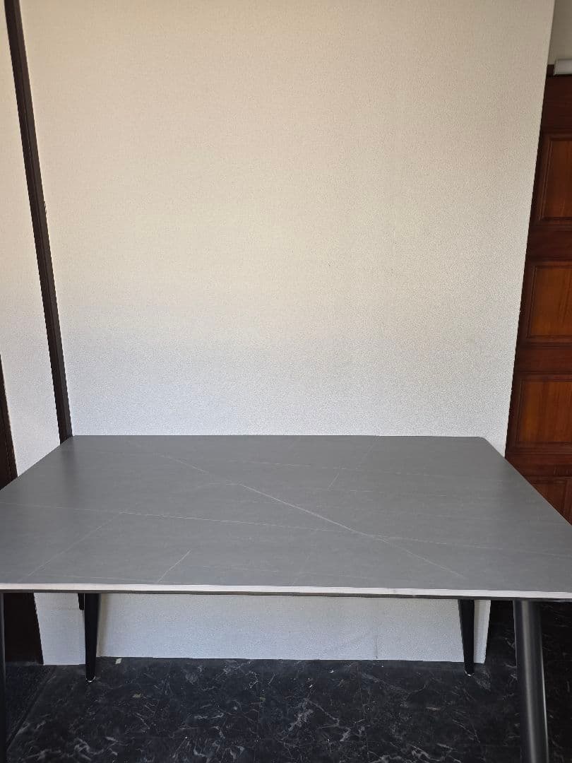 ダイニングテーブル 4人用 食卓テーブルのみ 幅120cm アルマーニグレー