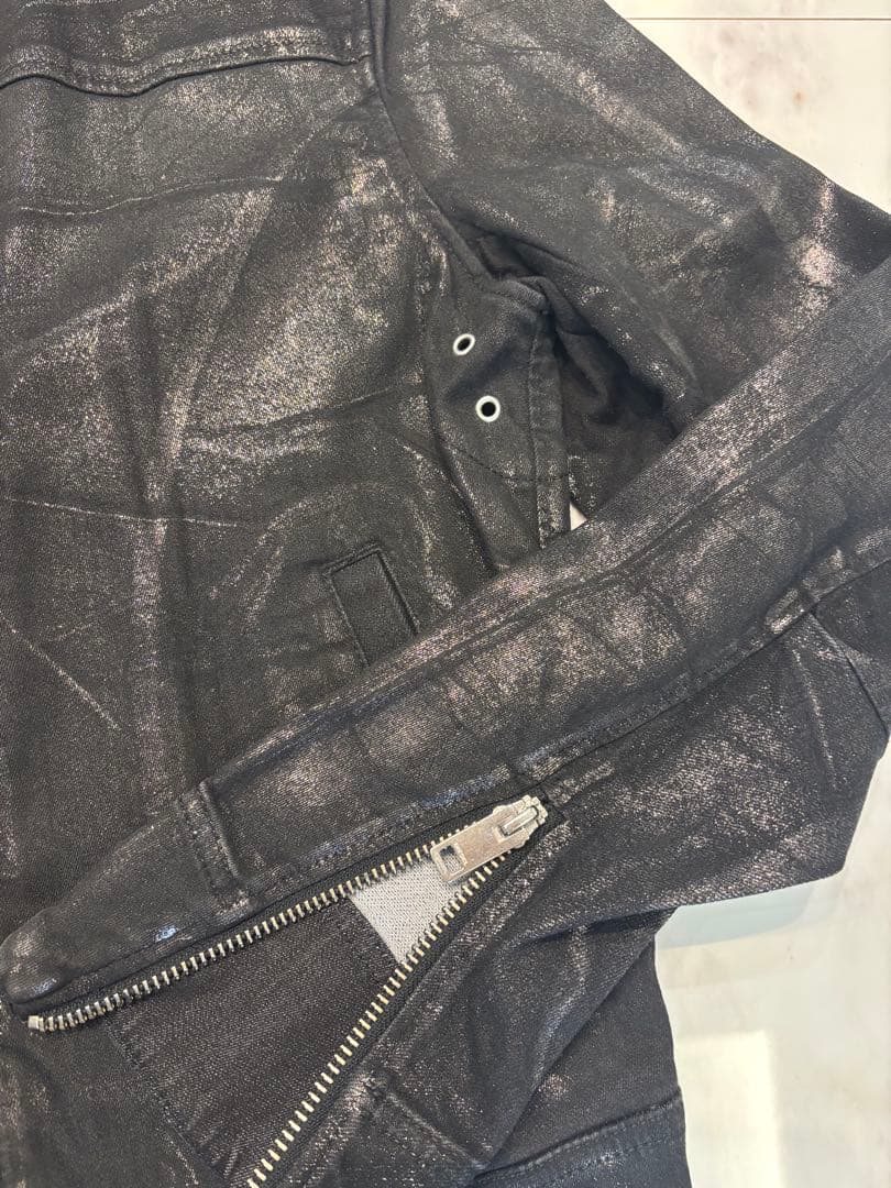 [値下げ]DIESEL ブラックレザーライダースジャケット