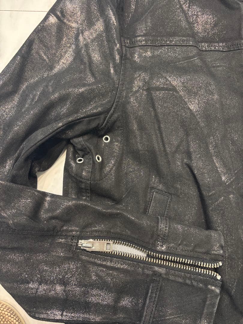[値下げ]DIESEL ブラックレザーライダースジャケット