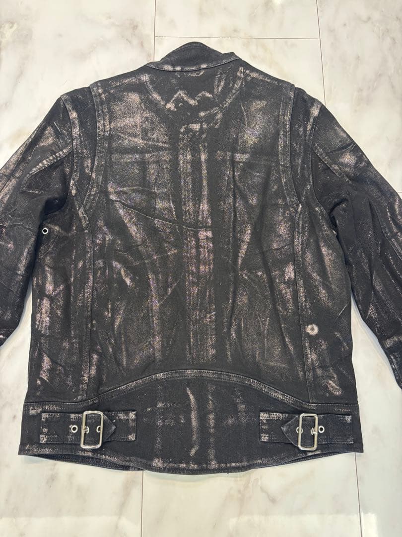[値下げ]DIESEL ブラックレザーライダースジャケット