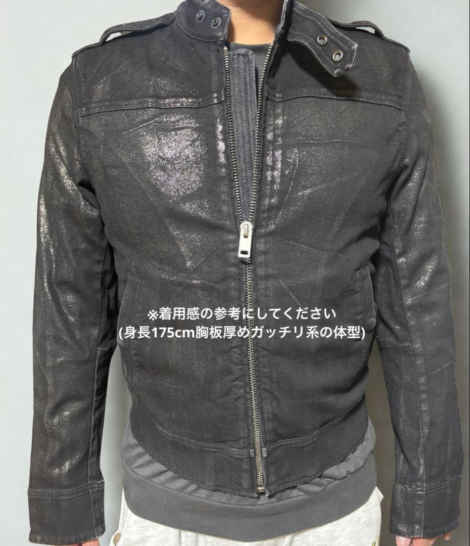[値下げ]DIESEL ブラックレザーライダースジャケット