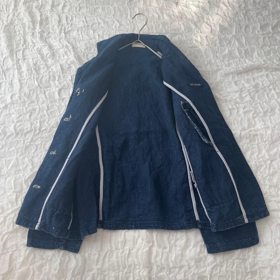 ジャケット HAI KARA ハイカラ ヘンプ HEMP 100% インディゴ