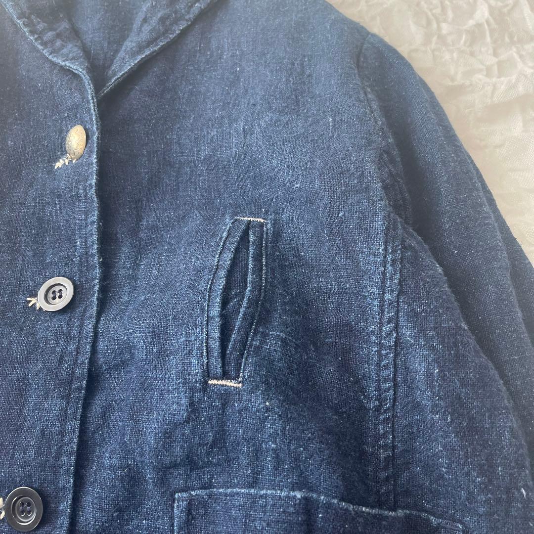 ジャケット HAI KARA ハイカラ ヘンプ HEMP 100% インディゴ