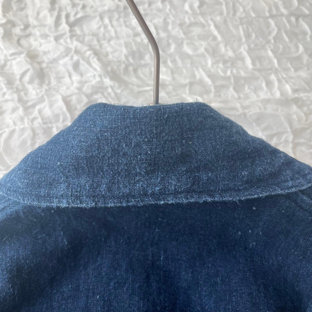 ジャケット HAI KARA ハイカラ ヘンプ HEMP 100% インディゴ