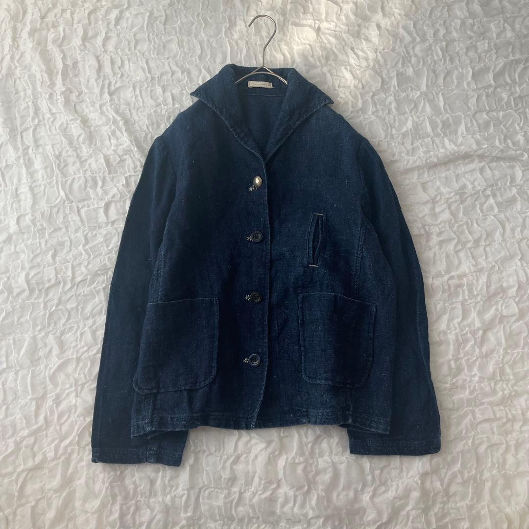 ジャケット HAI KARA ハイカラ ヘンプ HEMP 100% インディゴ