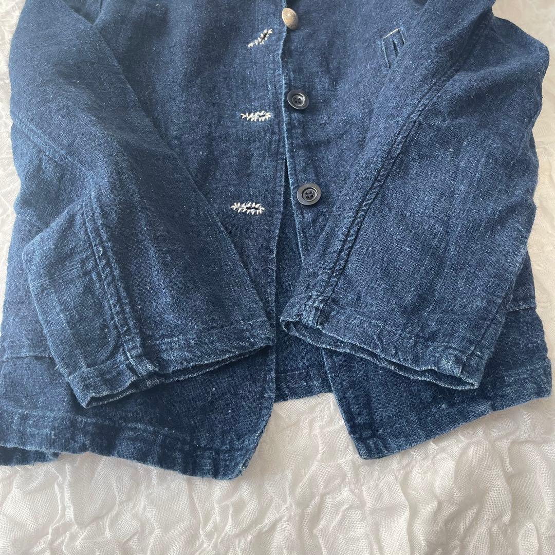 ジャケット HAI KARA ハイカラ ヘンプ HEMP 100% インディゴ