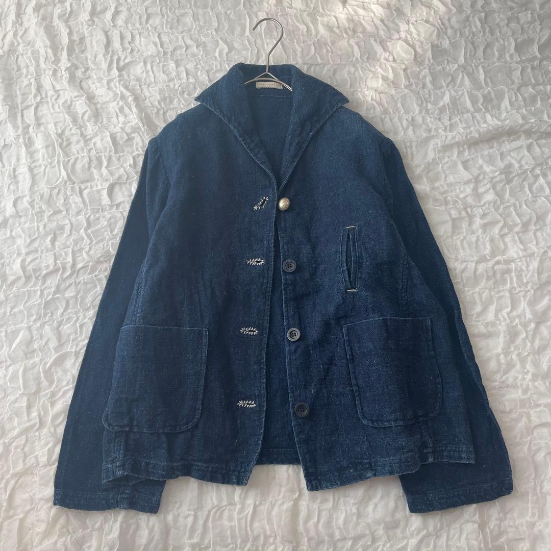 ジャケット HAI KARA ハイカラ ヘンプ HEMP 100% インディゴ