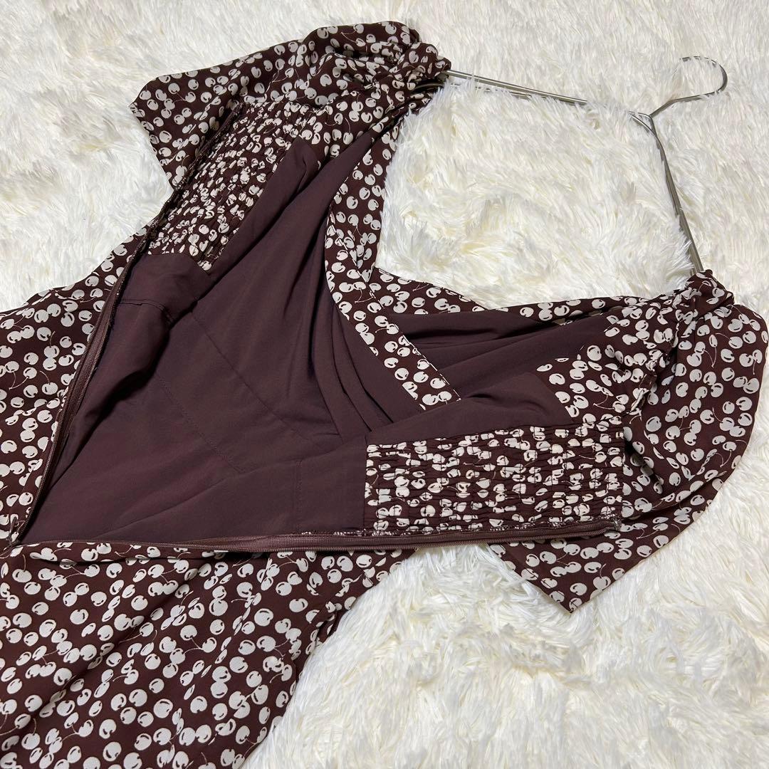 【美品】Cherry Pattern Cache-Coeur One-Piece
