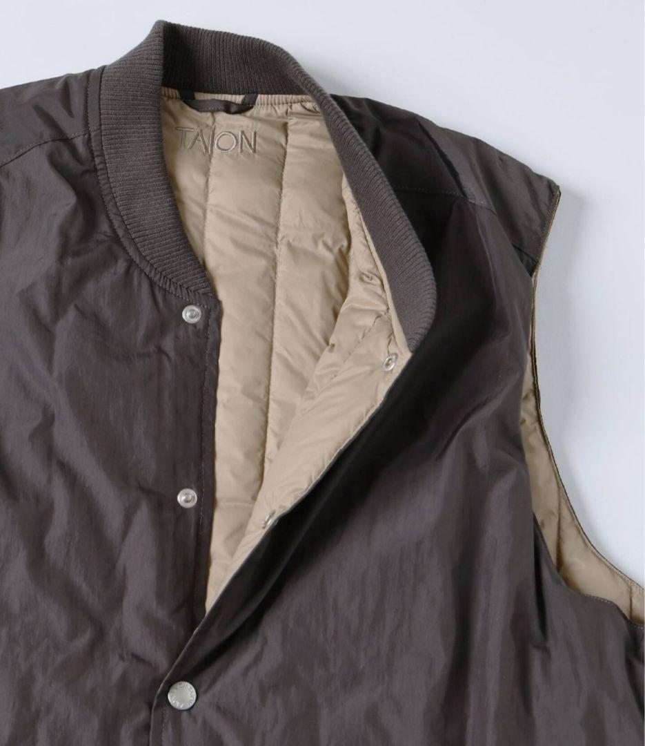 美品 TAION/RE Vertical quilt Rvs Down Vest