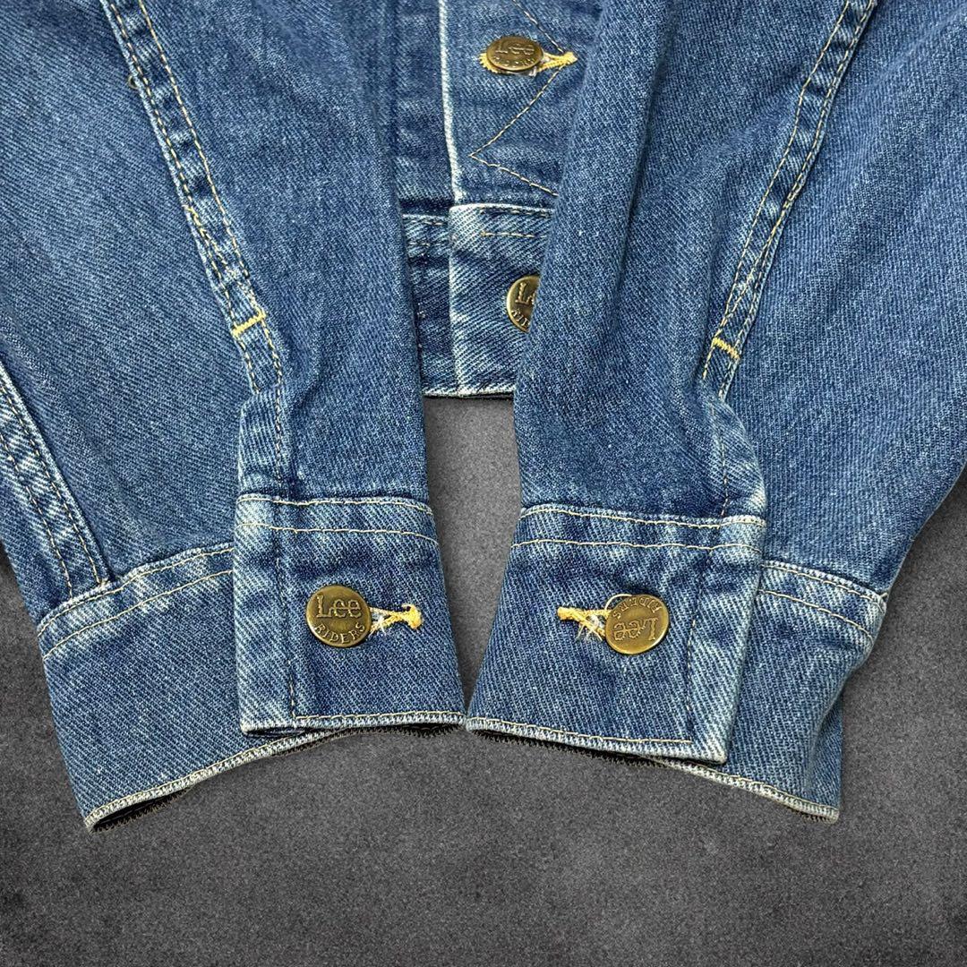 美品✨Lee 220J USA製 80s〜90s デニムジャケット 36R 濃紺