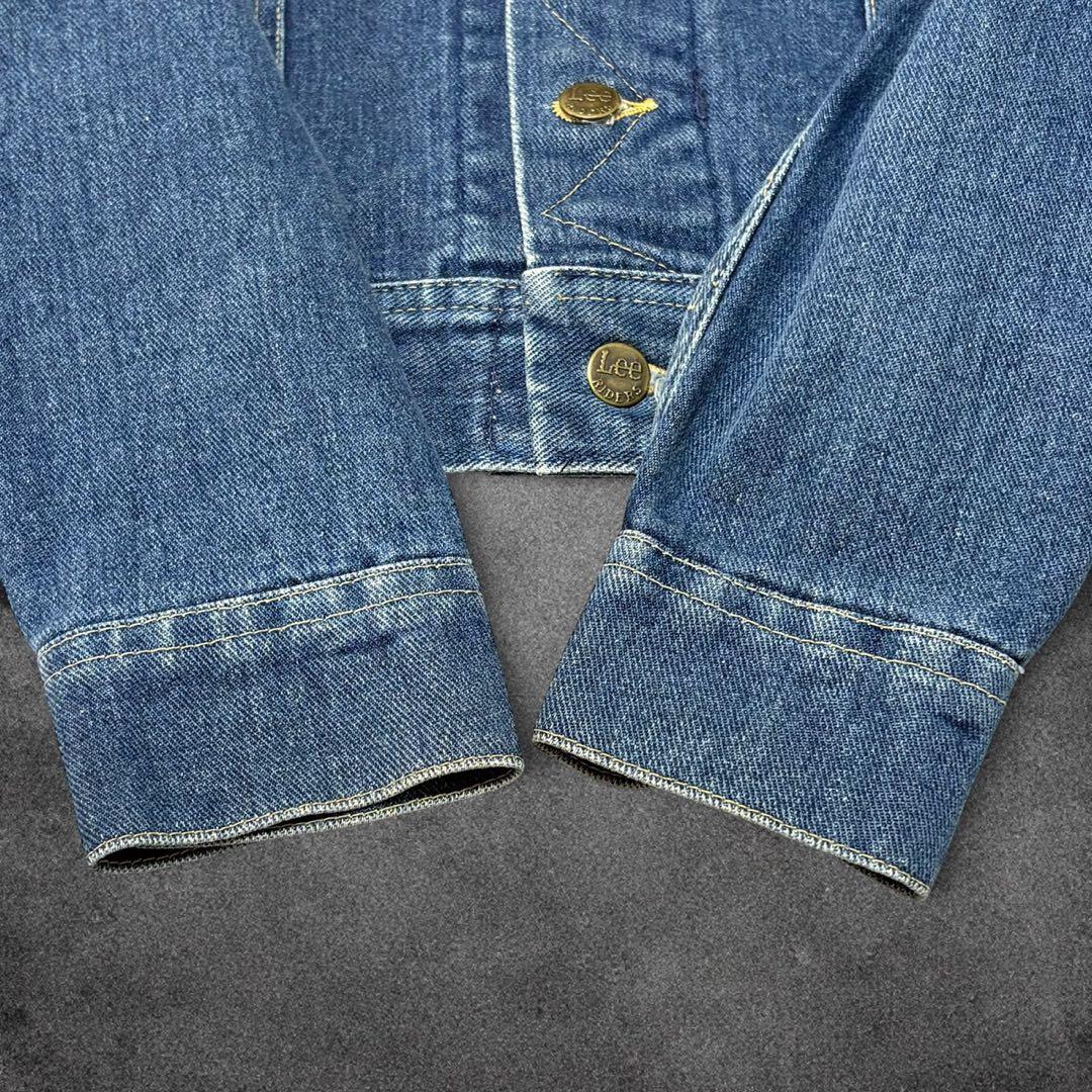 美品✨Lee 220J USA製 80s〜90s デニムジャケット 36R 濃紺