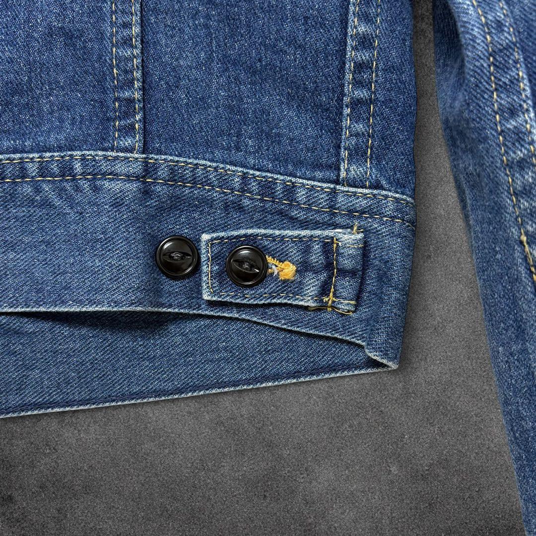 美品✨Lee 220J USA製 80s〜90s デニムジャケット 36R 濃紺