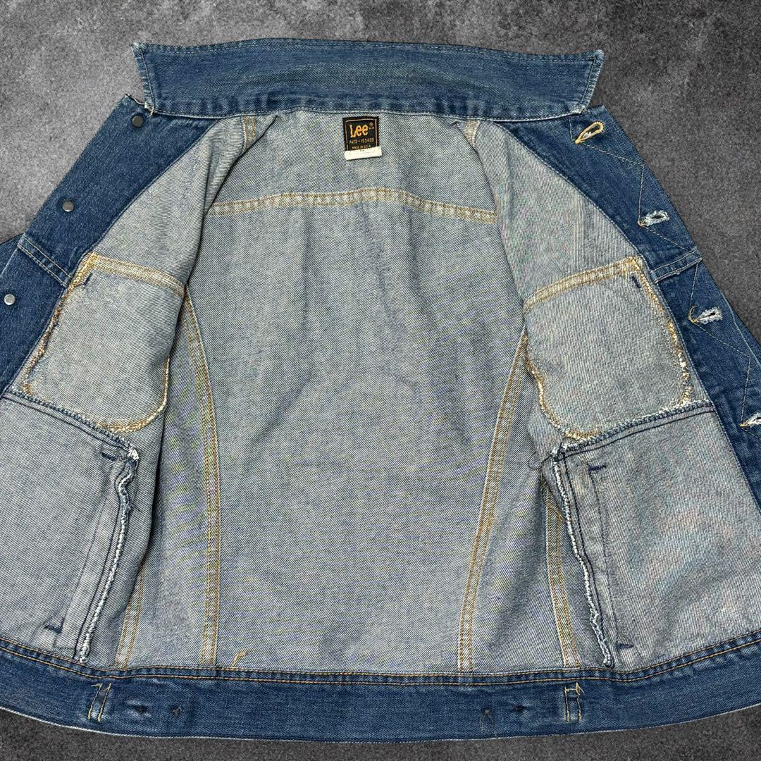 美品✨Lee 220J USA製 80s〜90s デニムジャケット 36R 濃紺