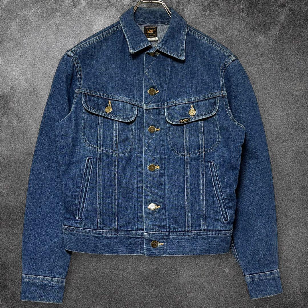 美品✨Lee 220J USA製 80s〜90s デニムジャケット 36R 濃紺