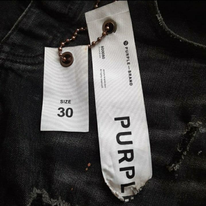 PURPLE BRAND スキニーデニム ブラック 30