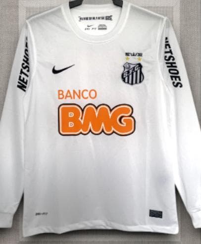 2012/2013 サントス ホーム 長袖サッカー ユニフォーム