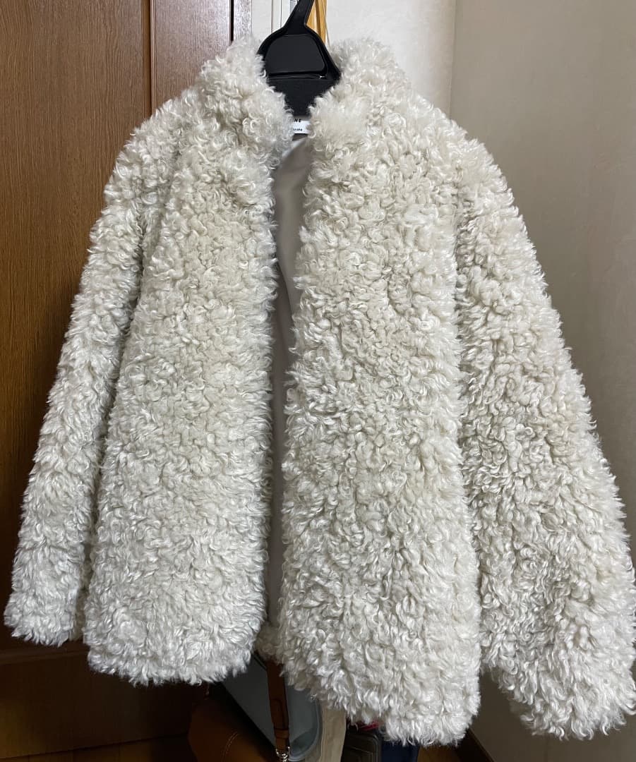 CLANE×田中みな実コラボ　ボアコート