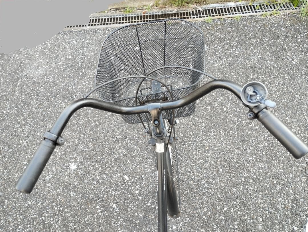 手渡限定 配達可　自転車 ママチャリ 27インチ シングルギア 黒　千葉
