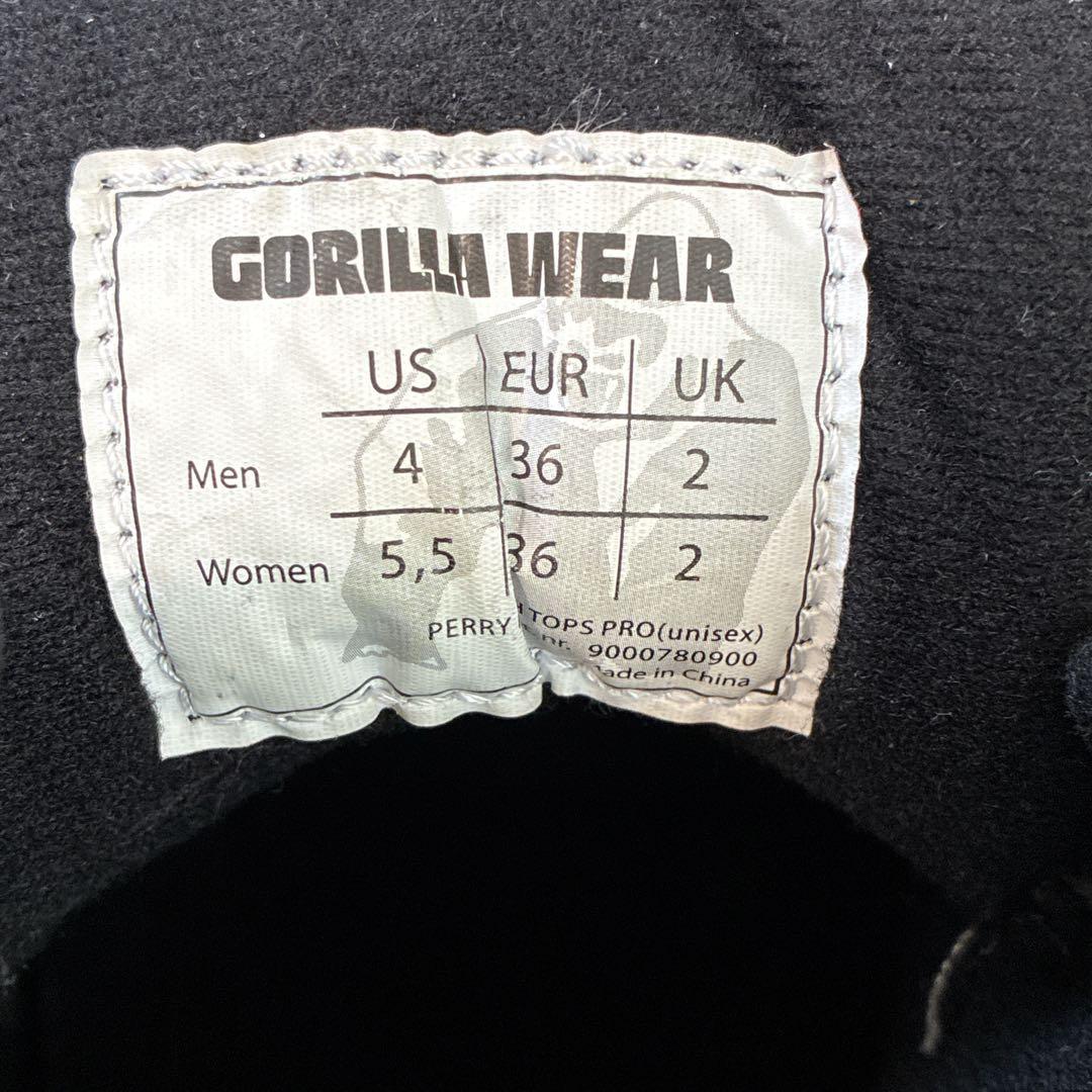 Gorilla Wear トレーニングシューズ 黒　リフティング　ゴリラウェア