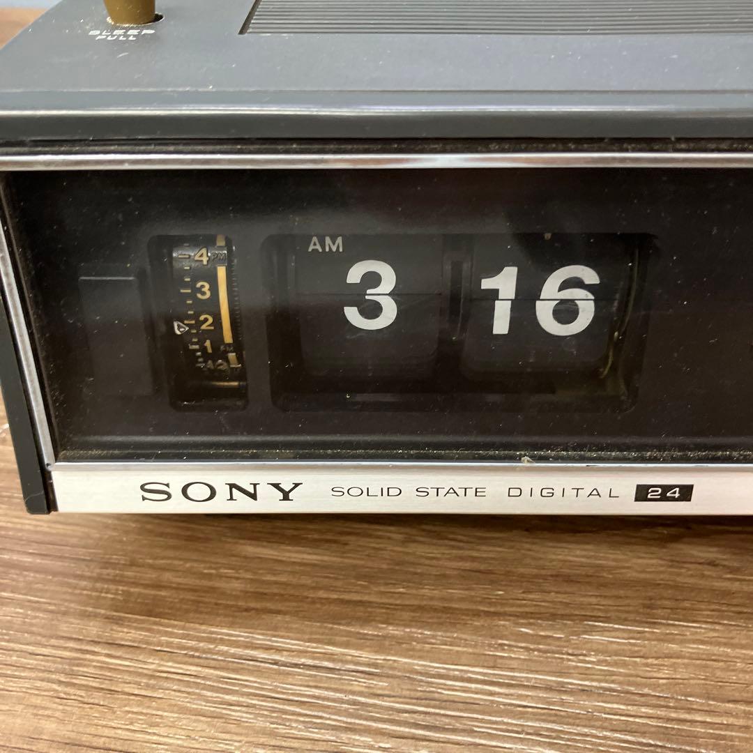C-5 ジャンク品 希少 SONY ソニー BFC-61 パタパタ時計付きラジオ