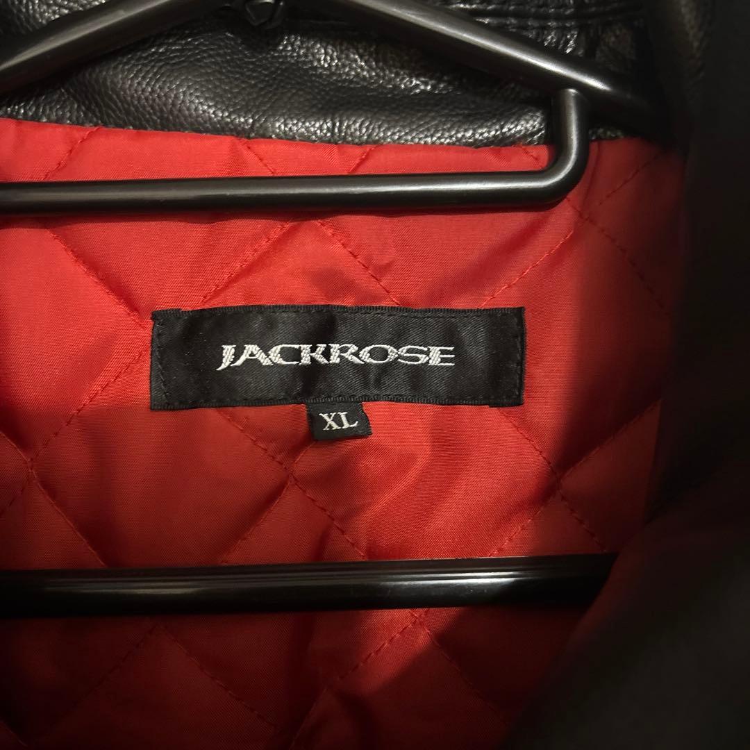 JACKROSE シングルライダース レザージャケット XL ブラック